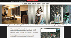 Desktop Screenshot of abctapetysztukateria.pl